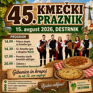 VABILO 45. KMEČKI PRAZNIK